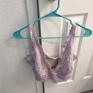 Auden Lilac Striped Bralette